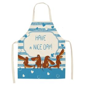 Cartoon Puppy Sleeveless Apron Home Daily Use