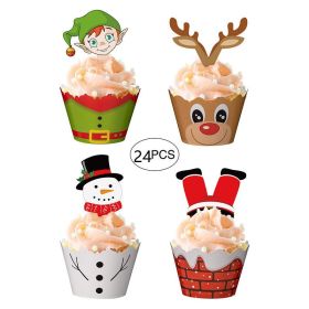 Christmas Cupcakes Around The Edge Of The Card