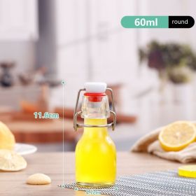 Glass Transparent Sealed Liquor Storage Bottle Wine Fermentation Jar