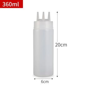 Plastic Sauce Squeezer Three Holes Jam Squeeze Bottle Sauce Bottle