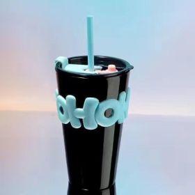 New High Capacity Girl Creative Glass Office Water Cup