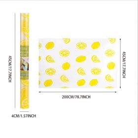 1pc Dustproof Kitchen Cabinet Mat; Waterproof Anti-Oil Sticker; 17.7''âˆšÃ³1.57'' (Color: Yellow)