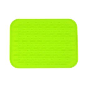 Multifunctional And Durable Silicone Round Non-slip Heat-resistant Mat; Coaster Mat; Placemat; Pot Mat; Table Mat (Quantity: 1pc, Color: Green)