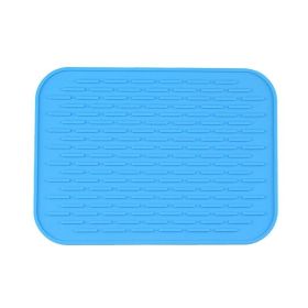 Multifunctional And Durable Silicone Round Non-slip Heat-resistant Mat; Coaster Mat; Placemat; Pot Mat; Table Mat (Quantity: 1pc, Color: Blue)